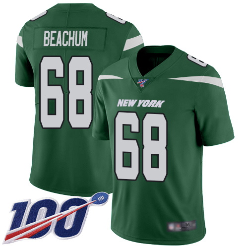 New York Jets Limited Green Men Kelvin Beachum Home Jersey NFL Football #68 100th Season Vapor Untouchable